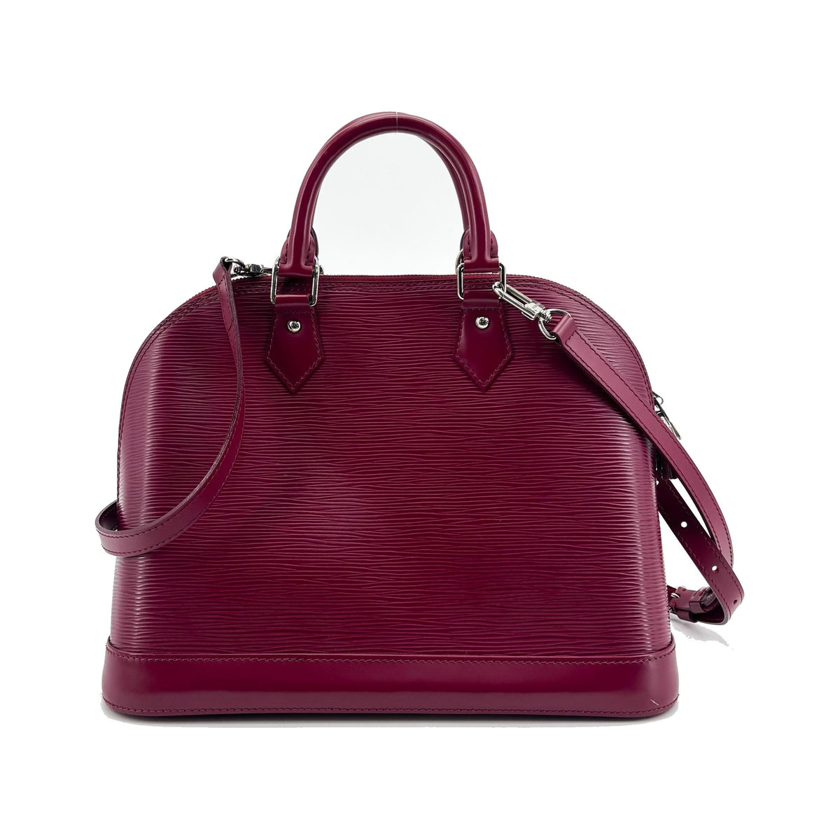 Louis Vuitton Alma Epi Leather, Purple, Leather, Handbag