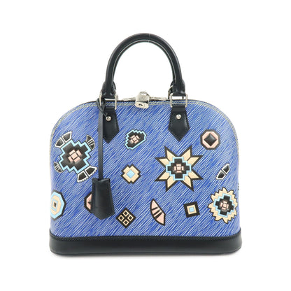 Louis Vuitton Alma Limited Edition Azteque Epi Leather, Blue, Leather, Handbag