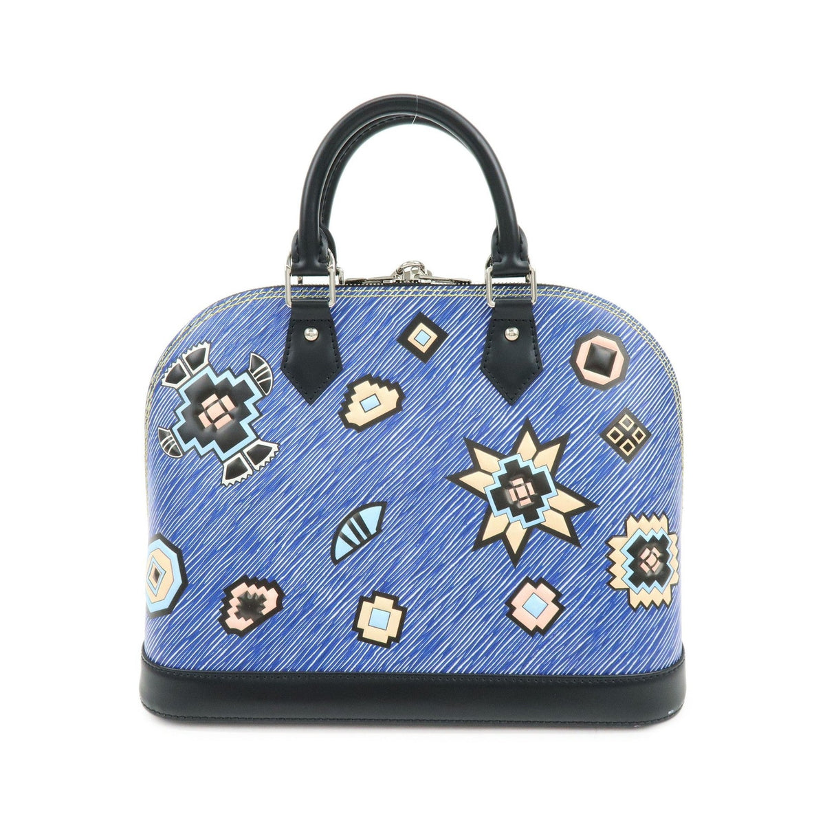 Louis Vuitton Alma Limited Edition Azteque Epi Leather, Blue, Leather, Handbag