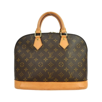 Louis Vuitton Alma Monogram, Brown, Canvas, Handbag