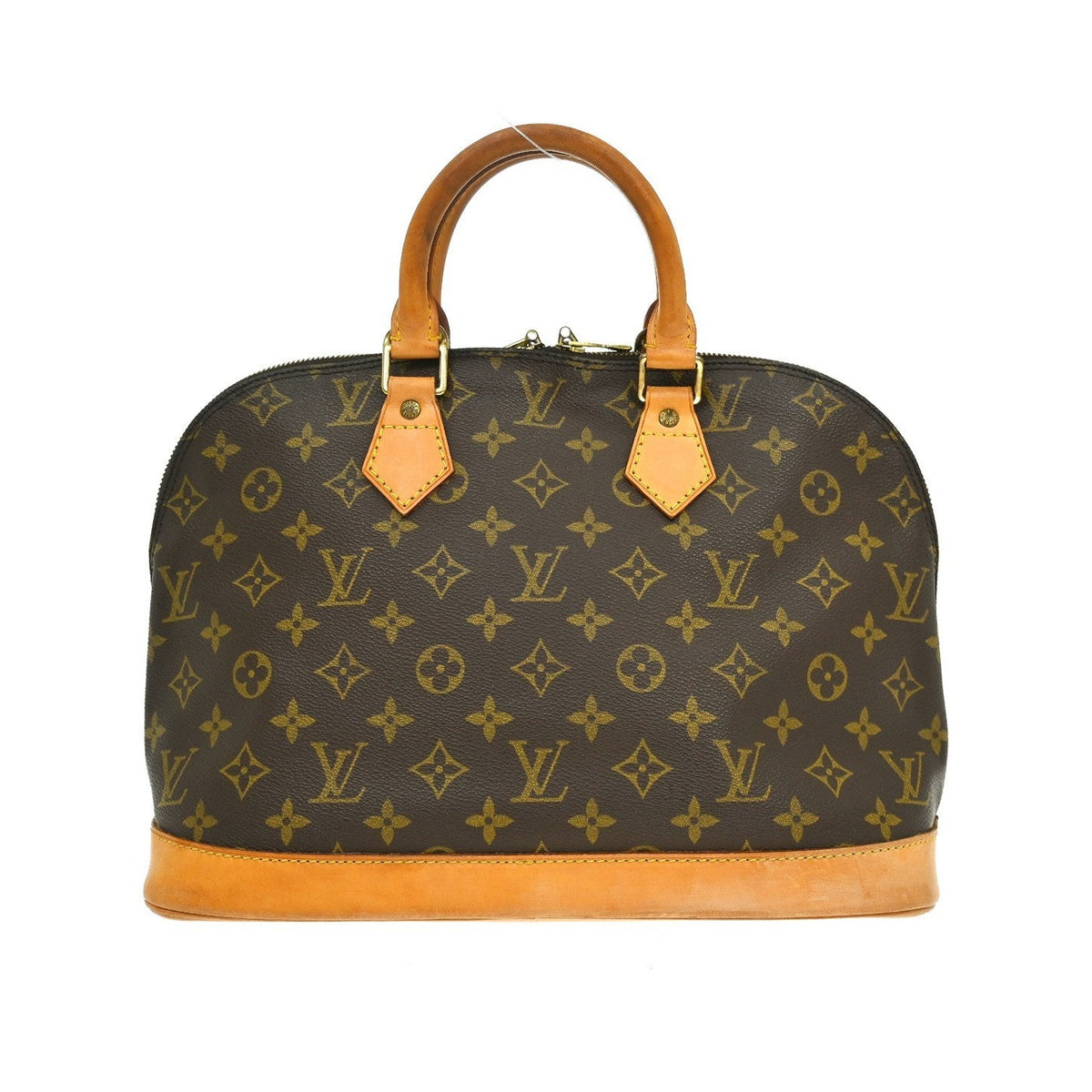 Louis Vuitton Alma Monogram, Brown, Canvas, Handbag