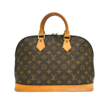 Louis Vuitton Alma Monogram, Brown, Canvas, Handbag