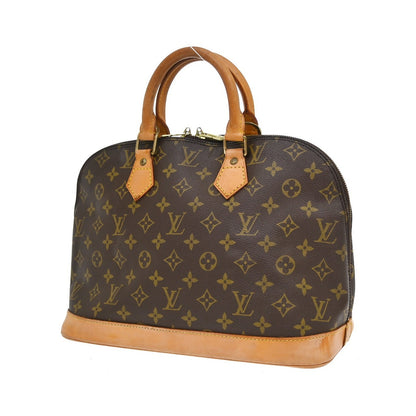 Louis Vuitton Alma Monogram, Brown, Canvas, Handbag