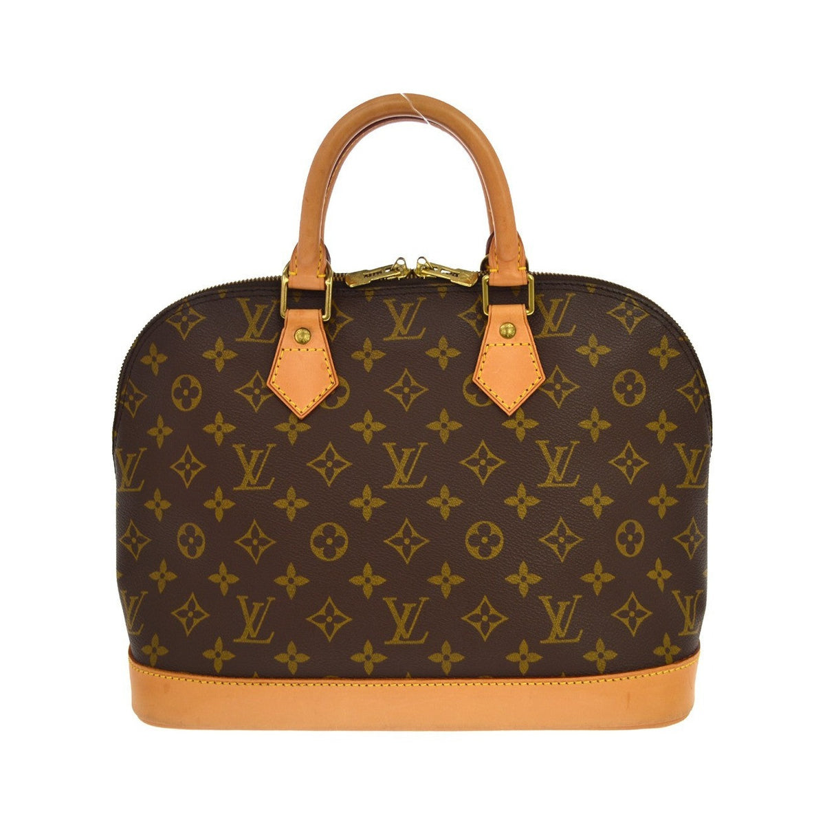 Louis Vuitton Alma Monogram, Brown, Canvas, Handbag