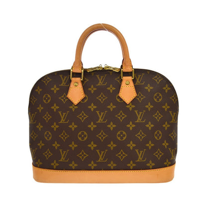 Louis Vuitton Alma Monogram, Brown, Canvas, Handbag