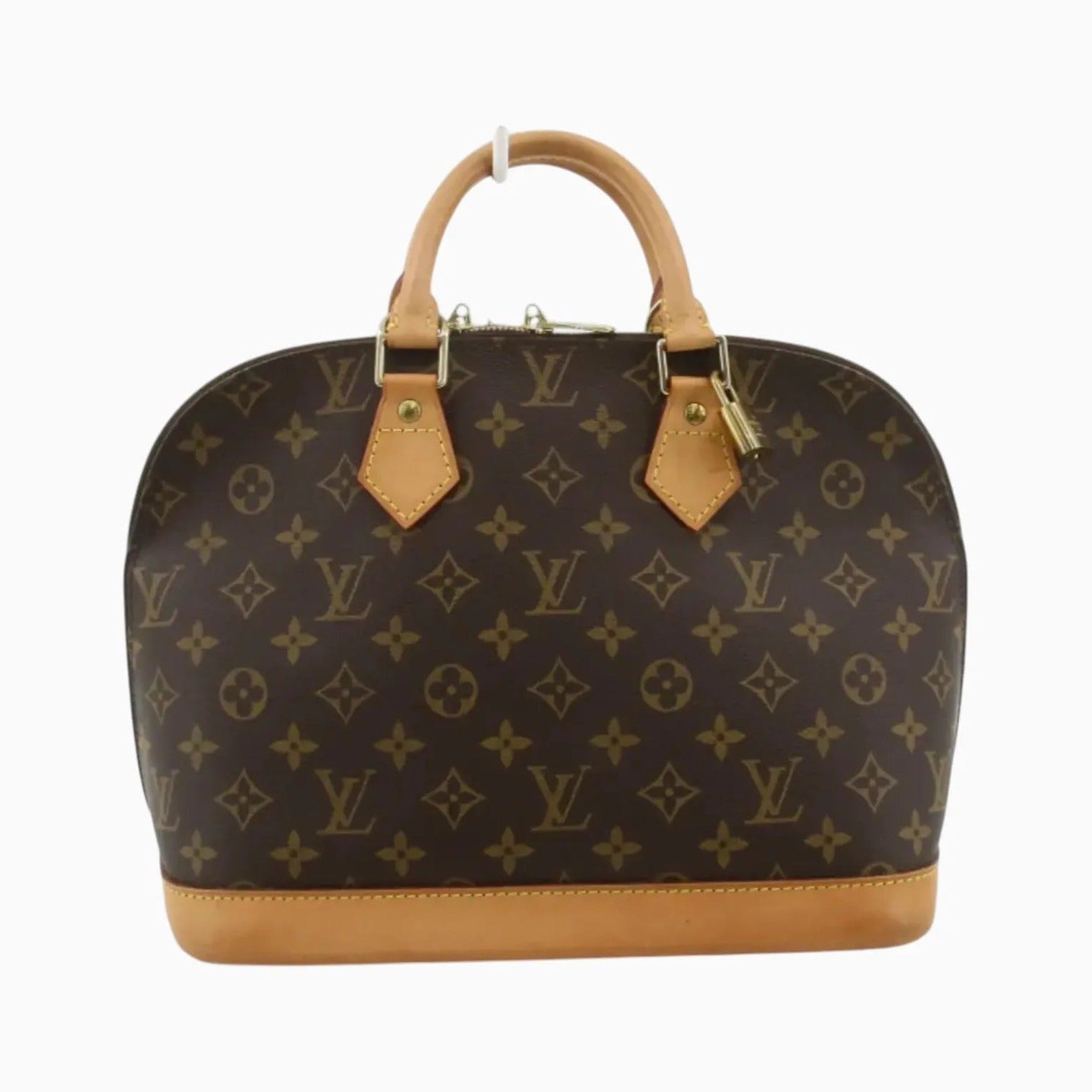 Louis Vuitton Alma Monogram Canvas, Brown, Canvas, Handbag