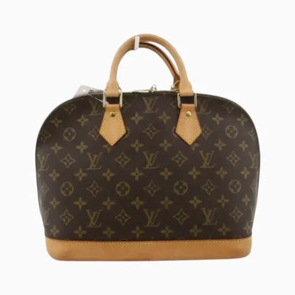 Louis Vuitton Alma Monogram Canvas, Brown, Canvas, Handbag