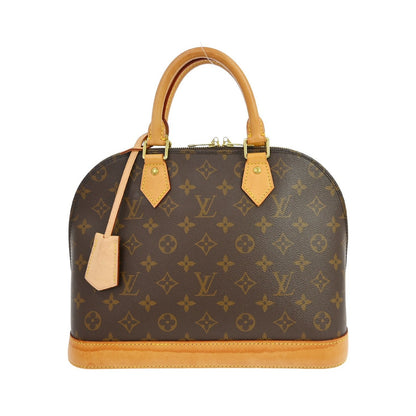 Louis Vuitton Alma Monogram Canvas, Brown, Canvas, Handbag