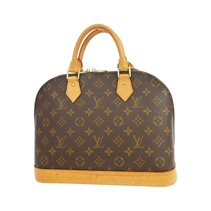 Louis Vuitton Alma Monogram Canvas, Brown, Canvas, Handbag