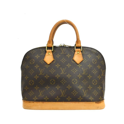 Louis Vuitton Alma Monogram Canvas, Brown, Canvas, Handbag