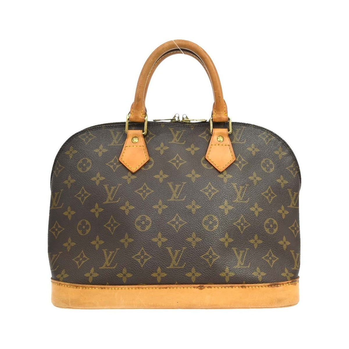 Louis Vuitton Alma Monogram Canvas, Brown, Canvas, Handbag