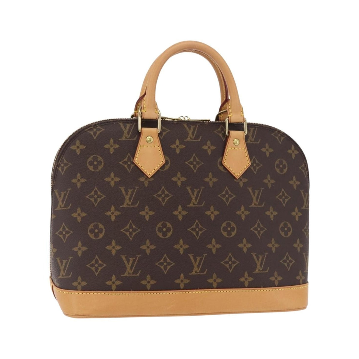 Louis Vuitton Alma Monogram Canvas, Brown, Canvas, Handbag