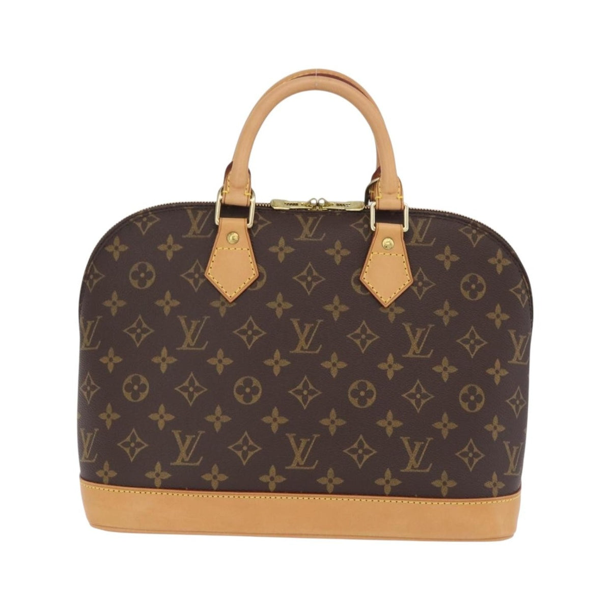 Louis Vuitton Alma Monogram Canvas, Brown, Canvas, Handbag