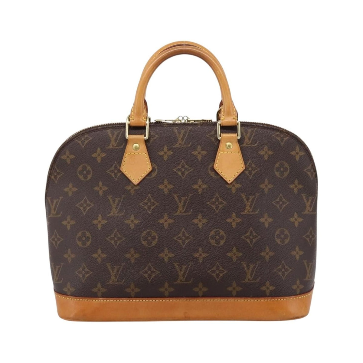Louis Vuitton Alma Monogram Canvas, Brown, Canvas, Handbag