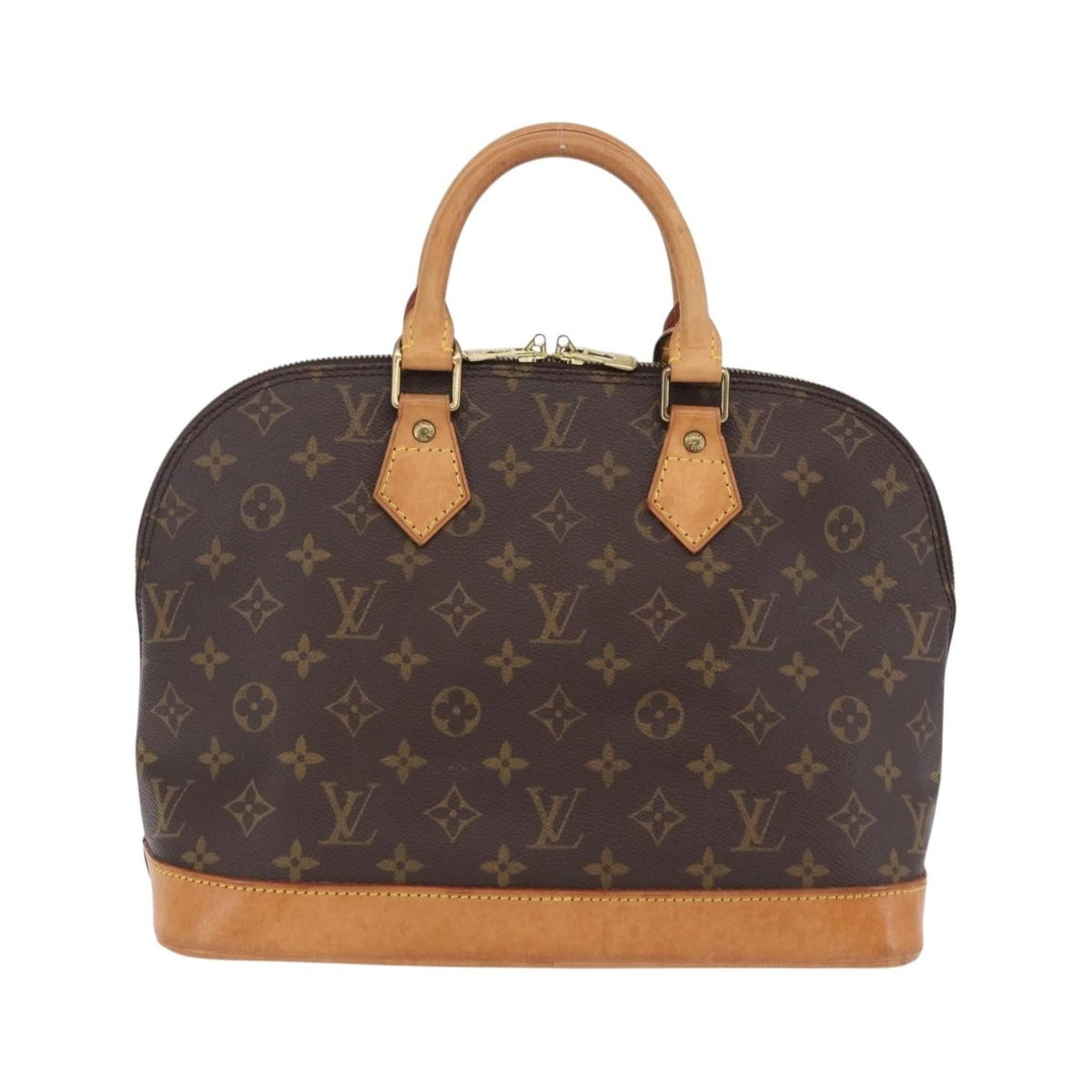 Louis Vuitton Alma Monogram Canvas, Brown, Canvas, Handbag