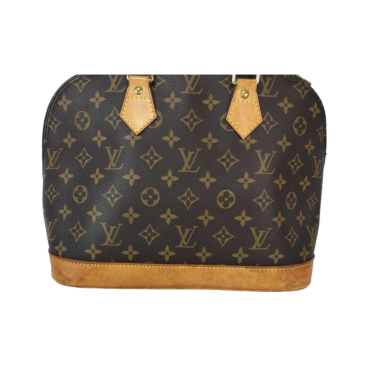 Louis Vuitton Alma Monogram Canvas, Brown, Canvas, Handbag