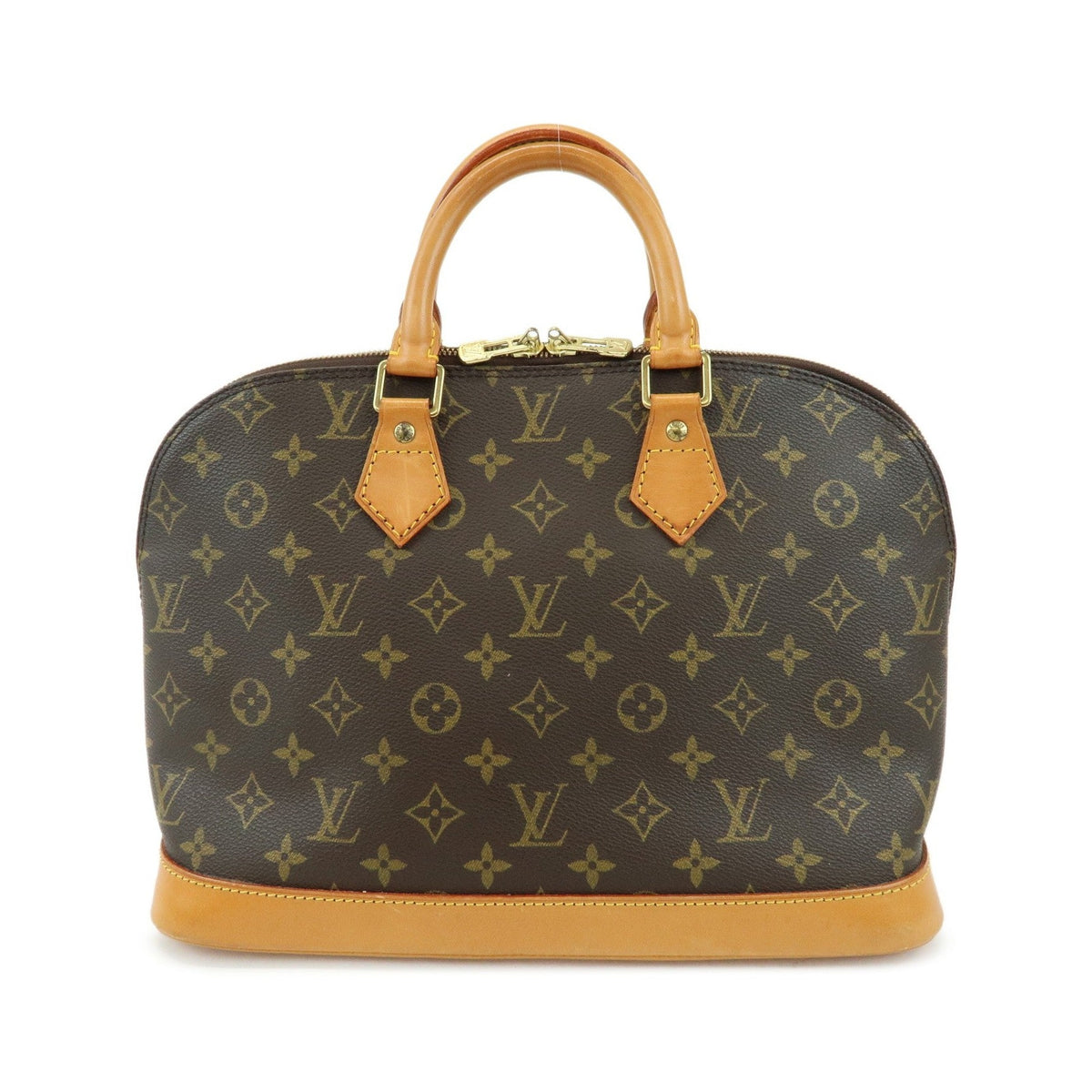 Louis Vuitton Alma Monogram Canvas, Brown, Canvas, Handbag