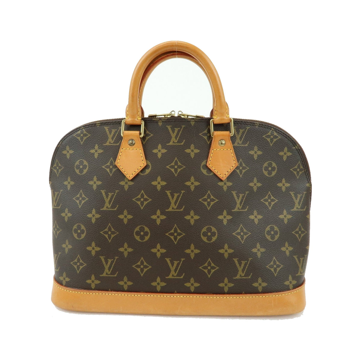 Louis Vuitton Alma Monogram Canvas, Brown, Canvas, Handbag