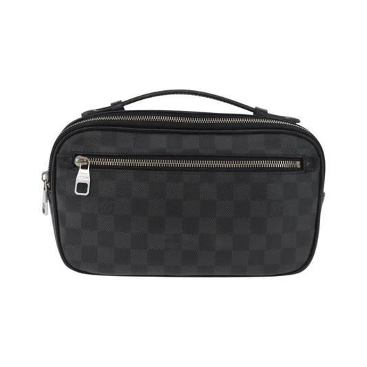 Louis Vuitton Ambler Waist Damier Graphite, Gray, Canvas, Shoulder Bag