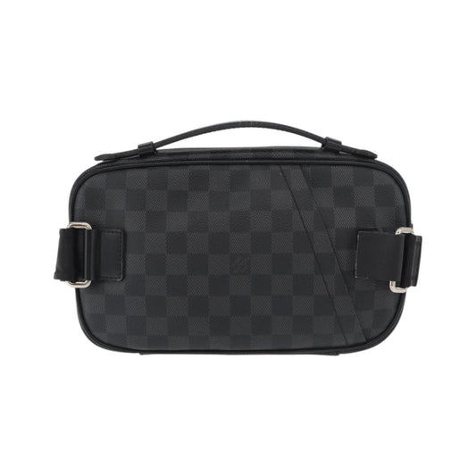 Louis Vuitton Ambler Waist Damier Graphite, Gray, Canvas, Shoulder Bag