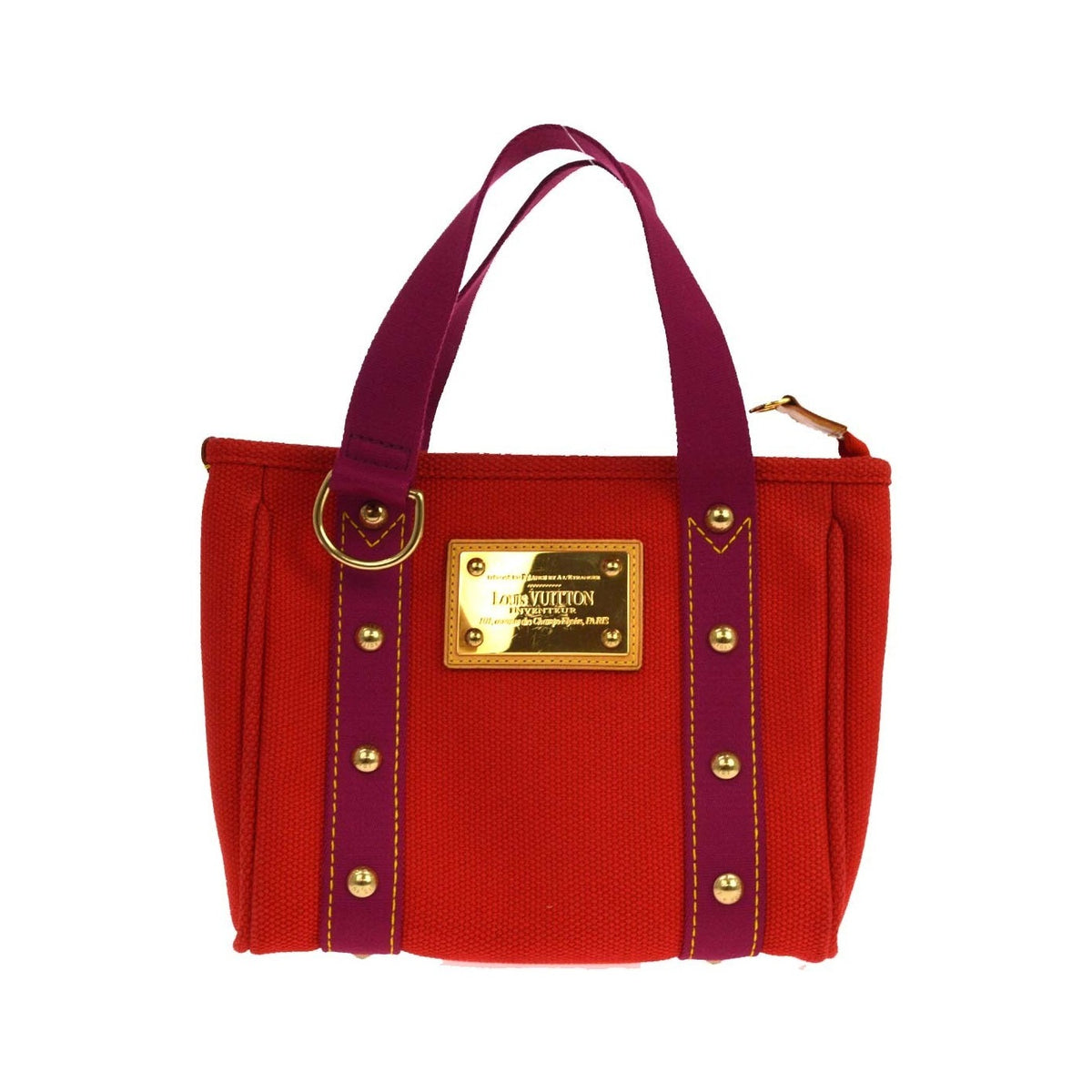 Louis Vuitton Antigua Canvas, Red, Canvas, Tote Bag