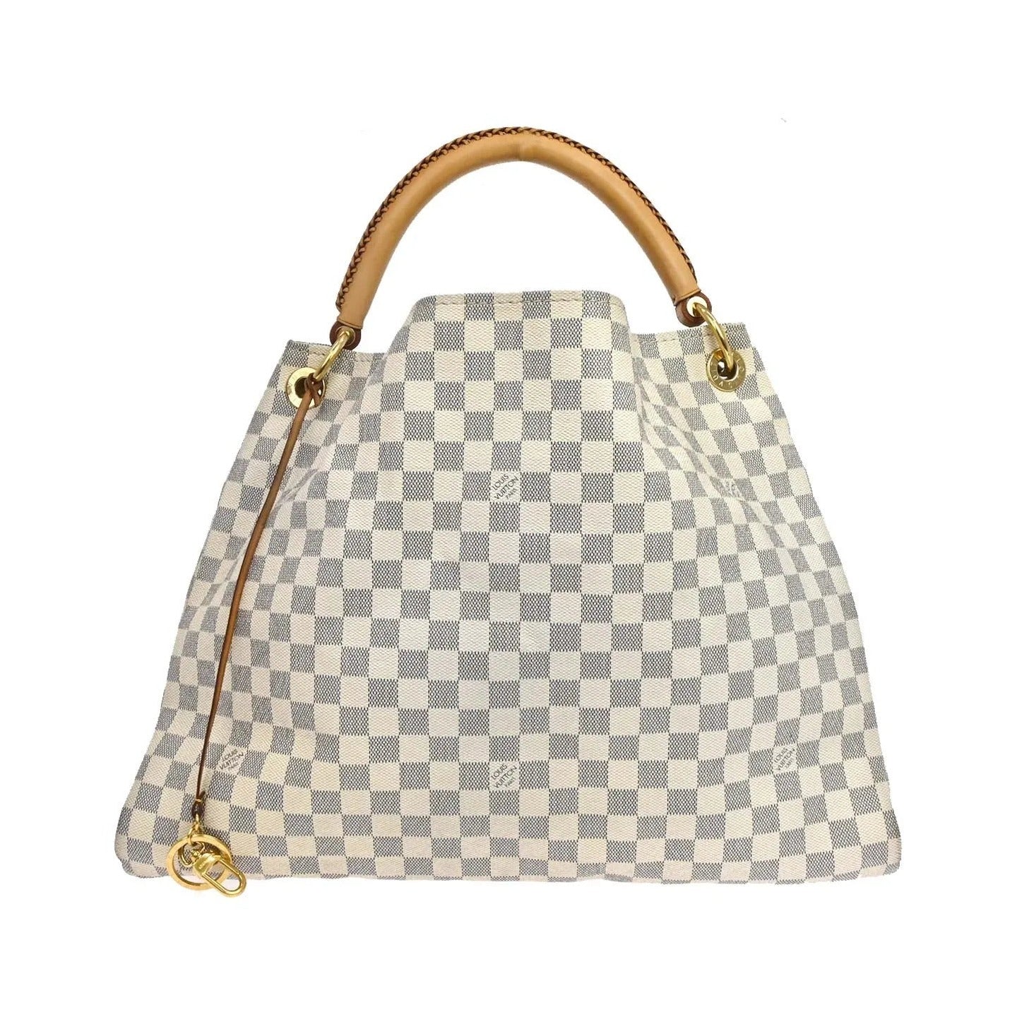 Louis Vuitton Artsy Damier, White, Canvas, Handbag