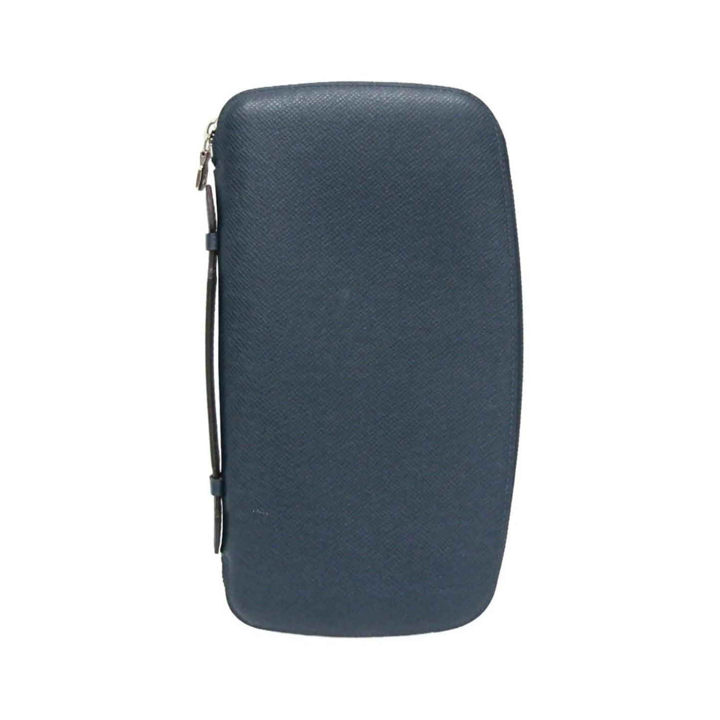 Louis Vuitton Atoll Organizer Taiga Leather, Blue, Leather, Wallet