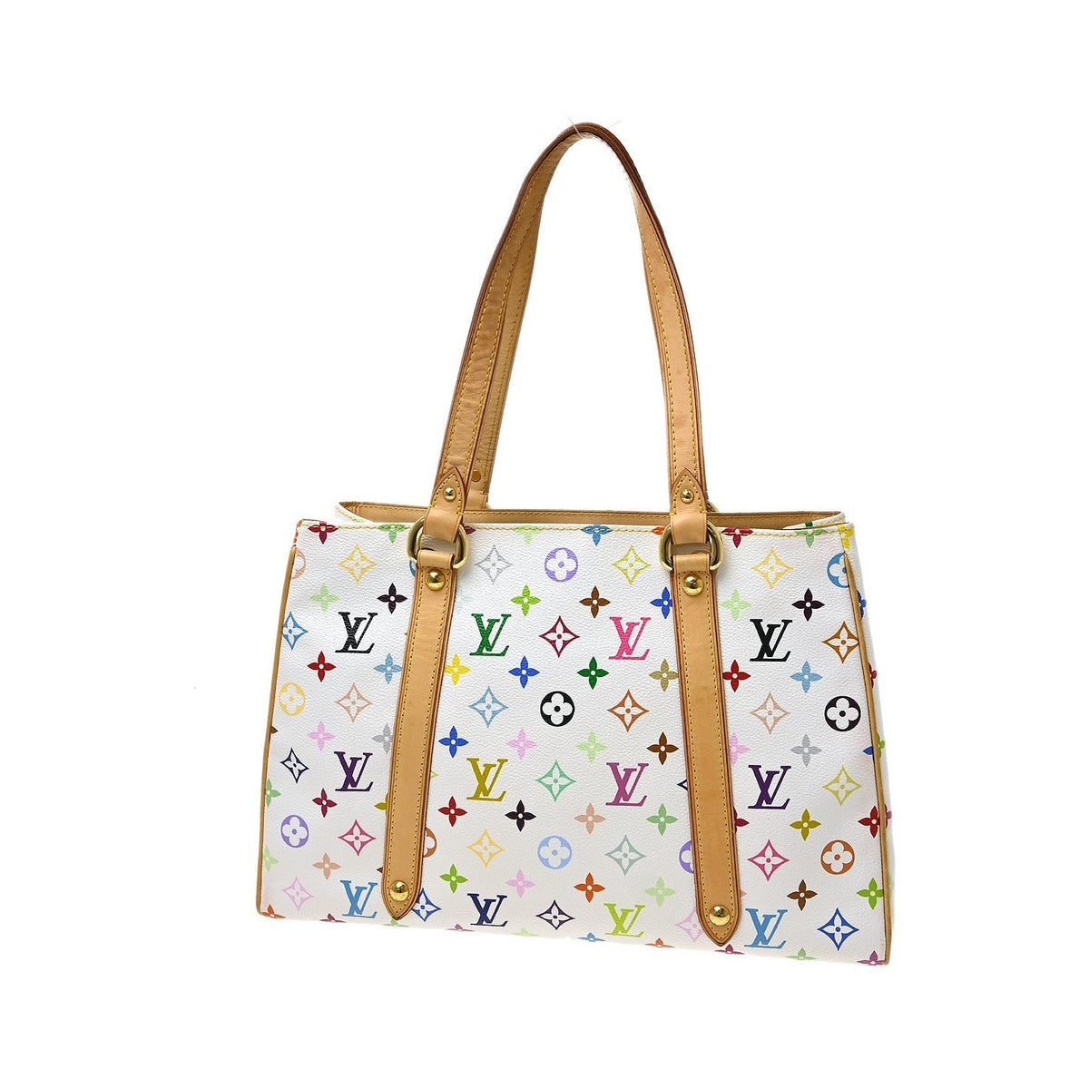 Louis Vuitton Aurelia Monogram Multicolor, White, Canvas, Tote Bag