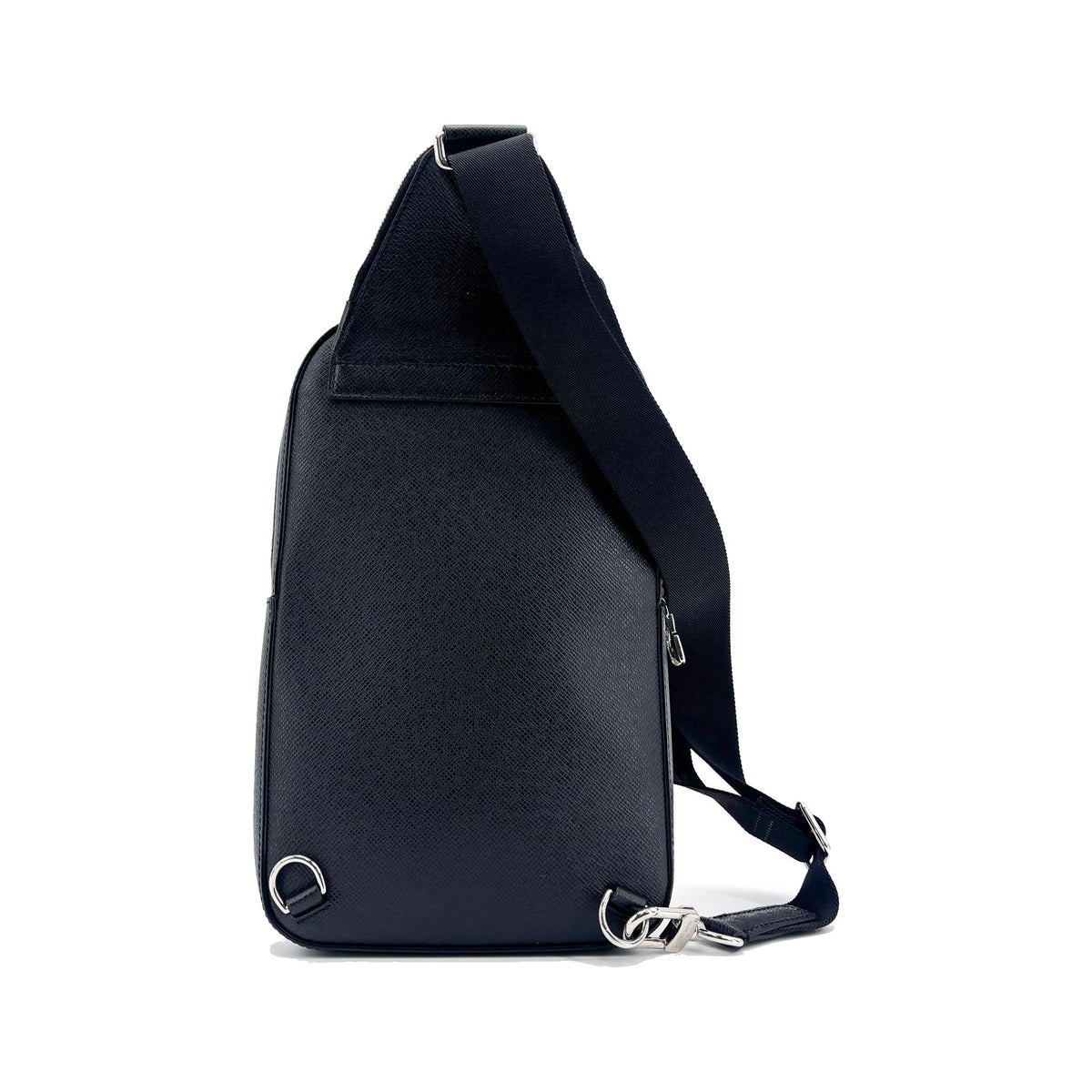 Louis Vuitton Avenue Sling Taiga Leather, Black, Leather, Handbag