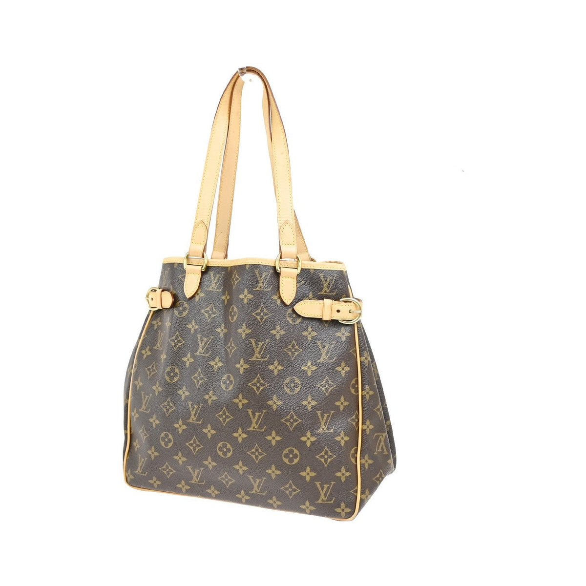 Louis Vuitton Batignolles Monogram Canvas, Brown, Leather, Tote Bag