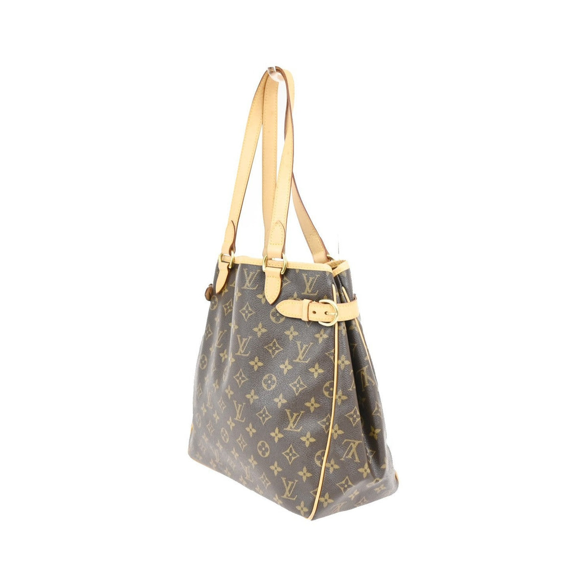 Louis Vuitton Batignolles Monogram Canvas, Brown, Leather, Tote Bag
