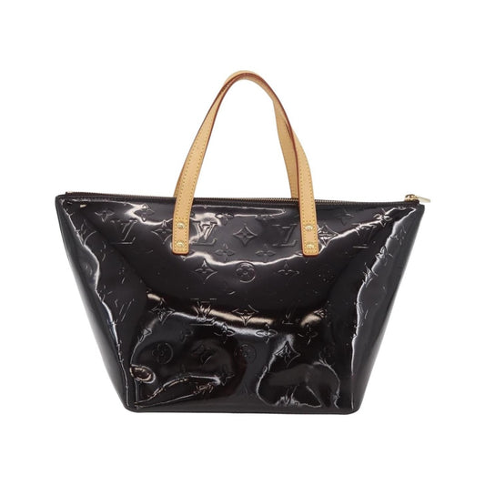 Louis Vuitton Bellevue Monogram Vernis, Black, Patent Leather, Tote Bag