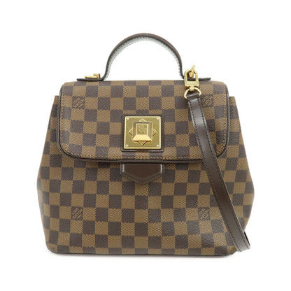 Louis Vuitton Bergamo Damier, Brown, Canvas, Handbag