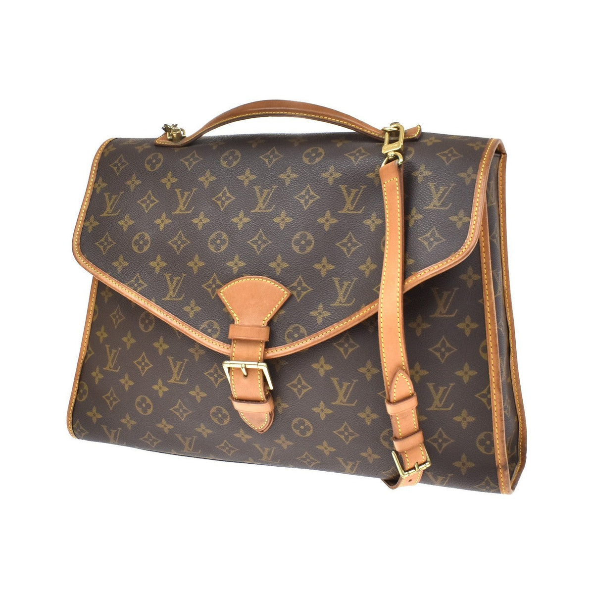 Louis Vuitton Beverly Monogram Canvas, Brown, Canvas, Handbag