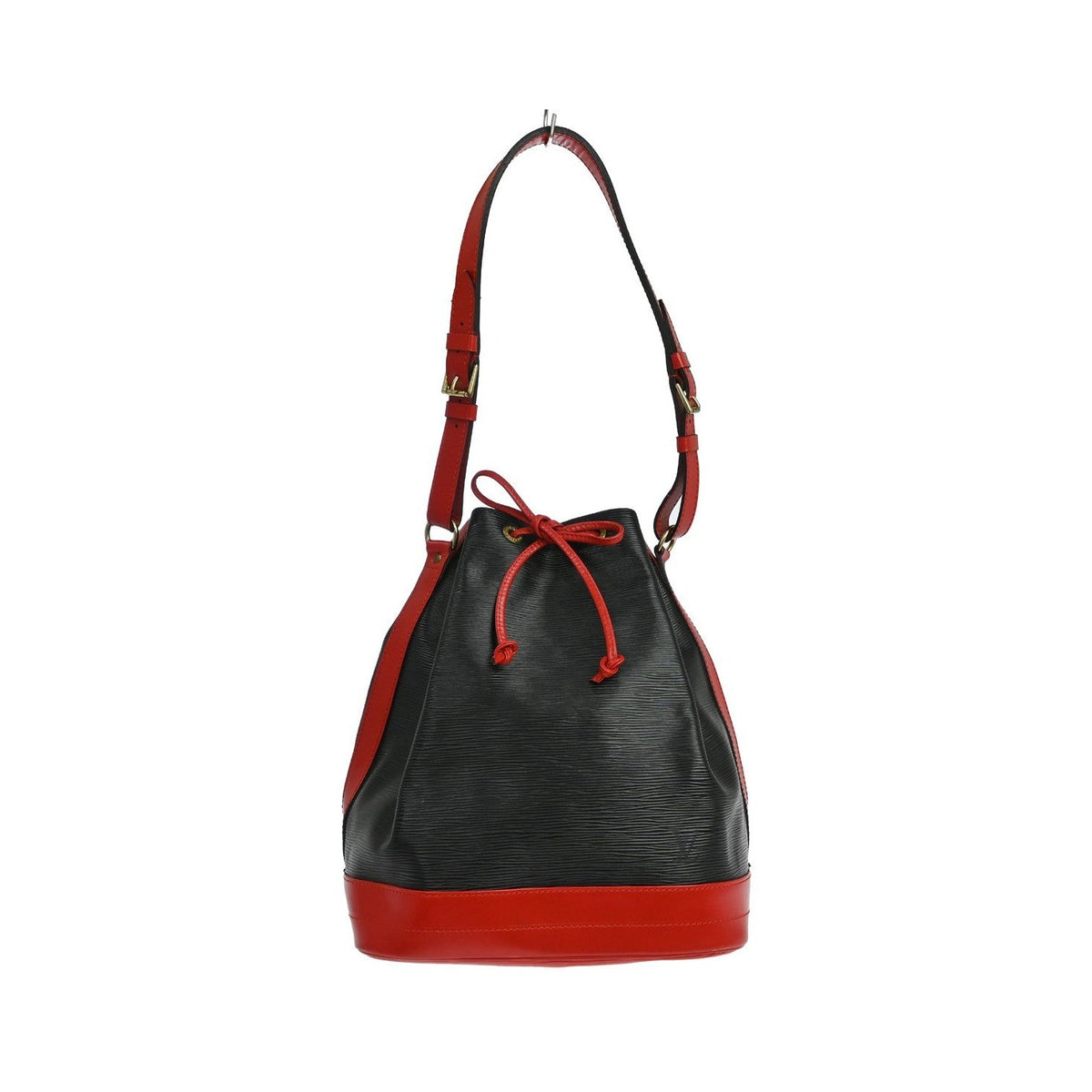 Louis Vuitton Bicolor Noe Epi Leather, Black, Leather, Handbag