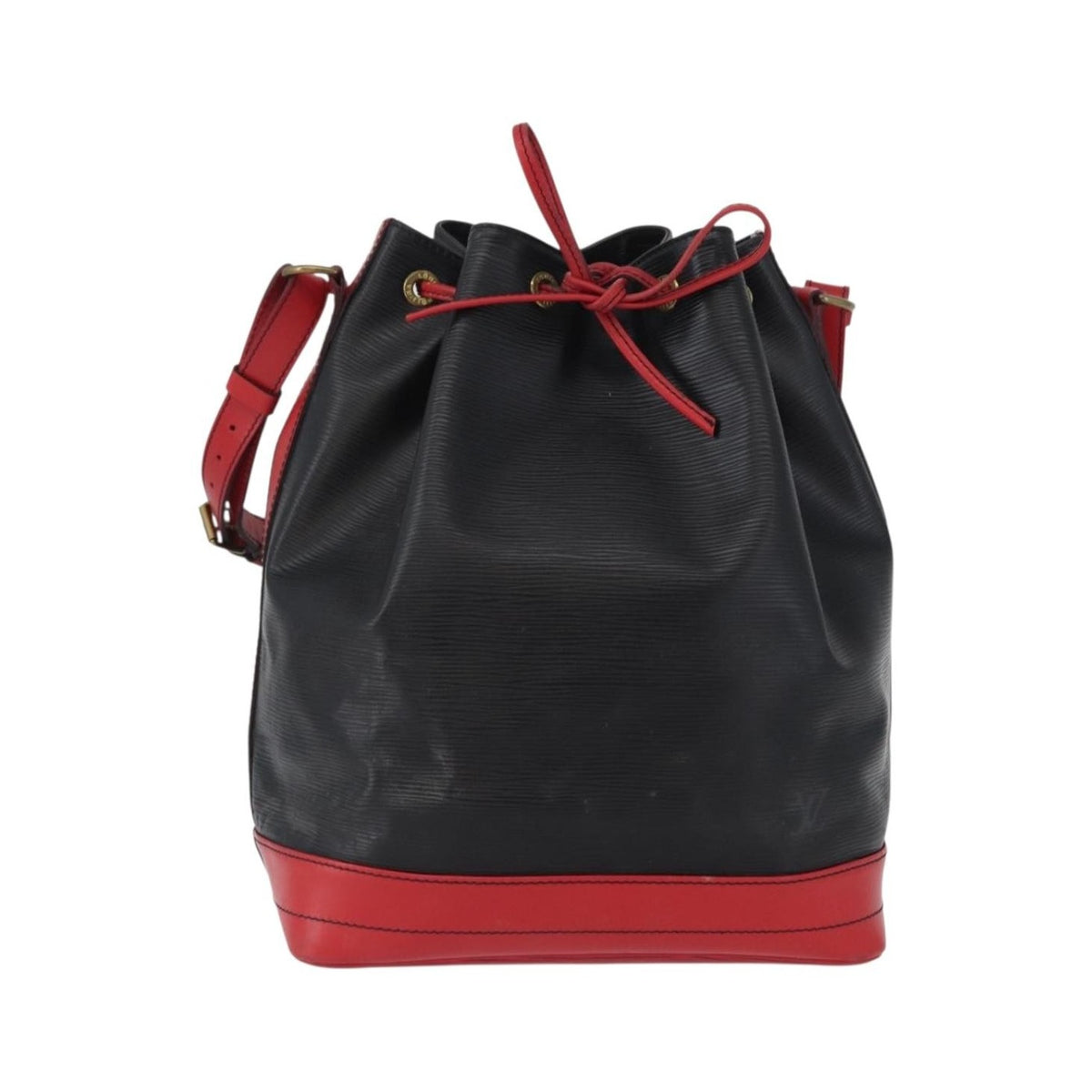 Louis Vuitton Bicolor Noe Epi Leather, Black, Leather, Handbag