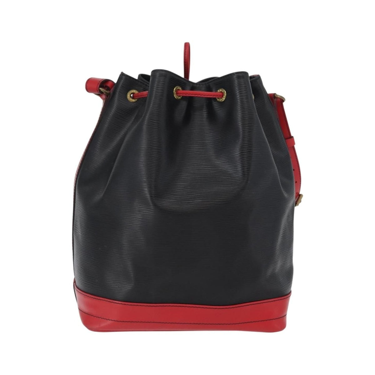 Louis Vuitton Bicolor Noe Epi Leather, Black, Leather, Handbag
