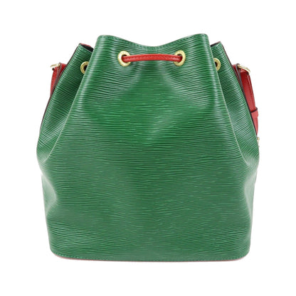 Louis Vuitton Bicolor Petit Noe Epi Leather, Green, Leather, Handbag