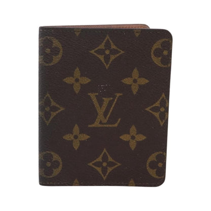 Louis Vuitton Bifold Card Case Canvas, Brown, Canvas, Clutch