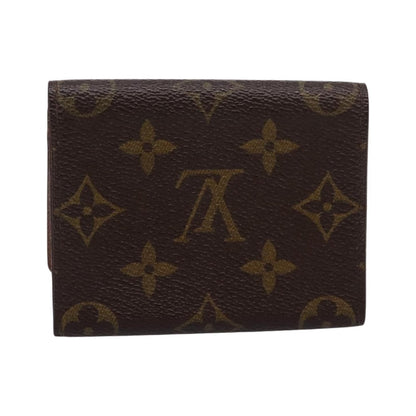 Louis Vuitton Bifold Card Case Canvas, Brown, Canvas, Clutch
