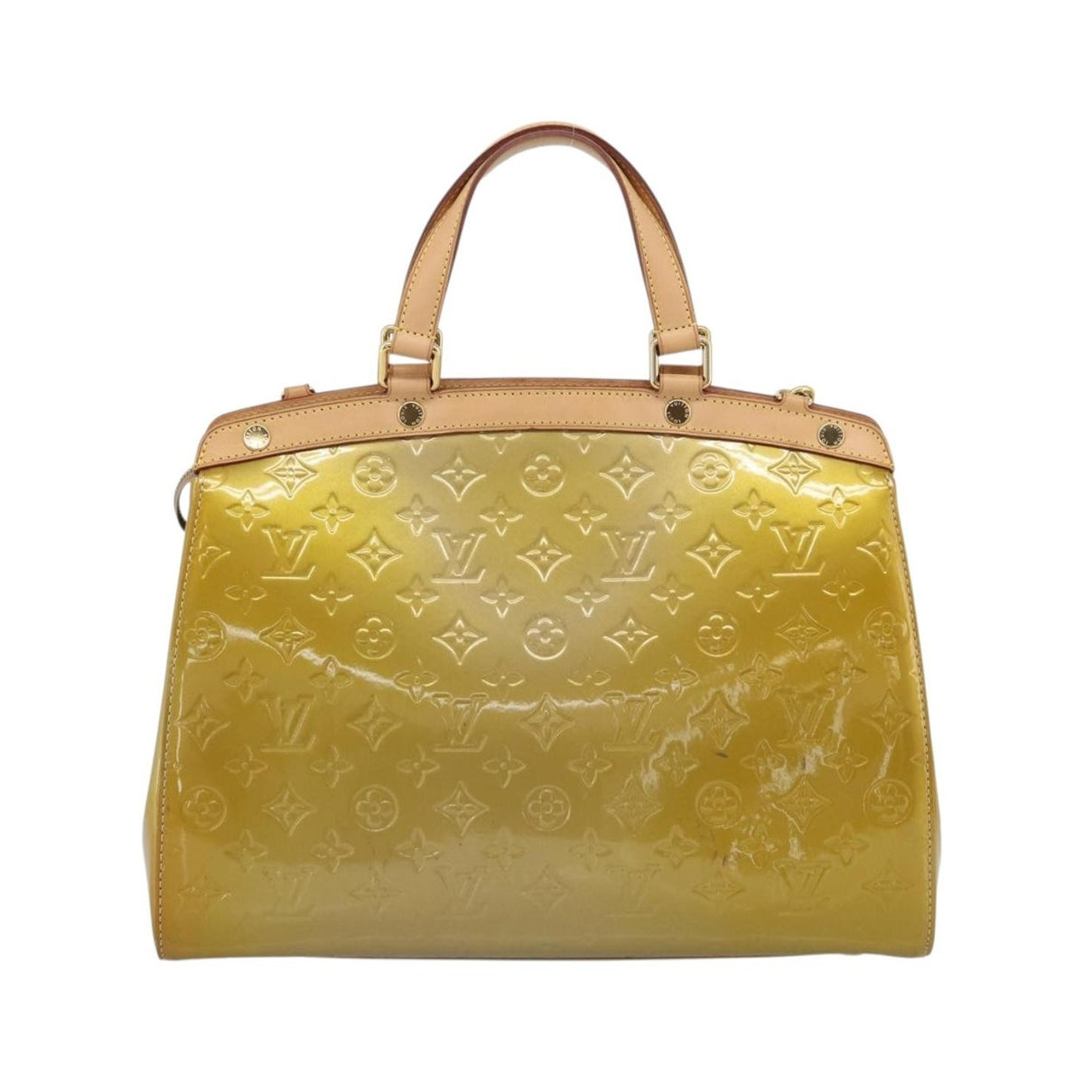 Louis Vuitton Blair Monogram Vernis, Beige, Patent Leather, Handbag
