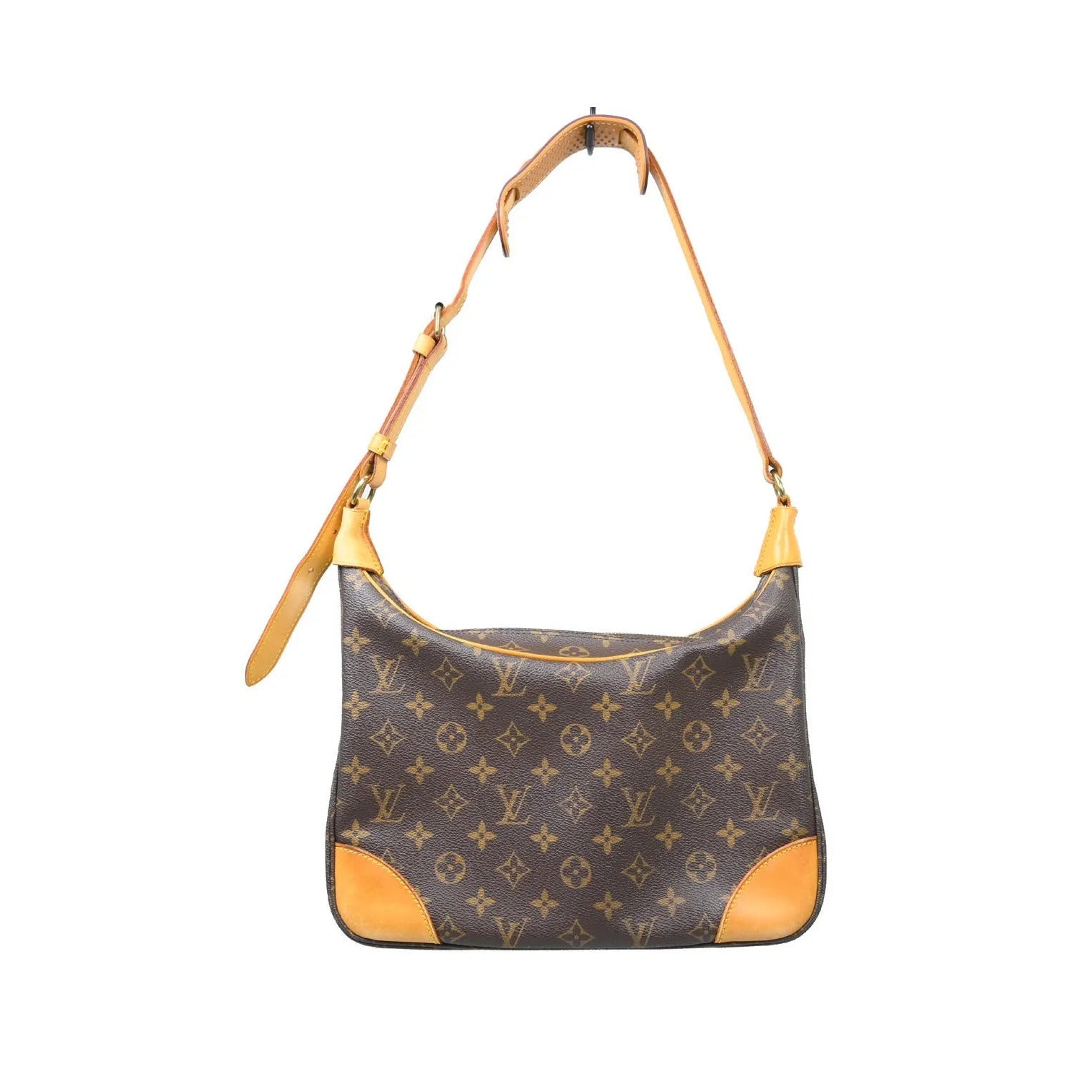 Louis Vuitton Boulogne Monogram, Brown, Canvas, Shoulder Bag