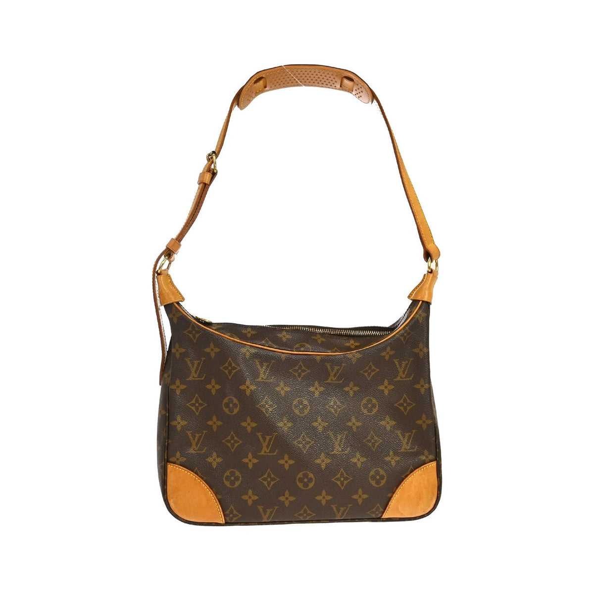 Louis Vuitton Boulogne Monogram, Brown, Canvas, Shoulder Bag