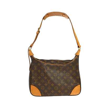 Louis Vuitton Boulogne Monogram, Brown, Canvas, Shoulder Bag
