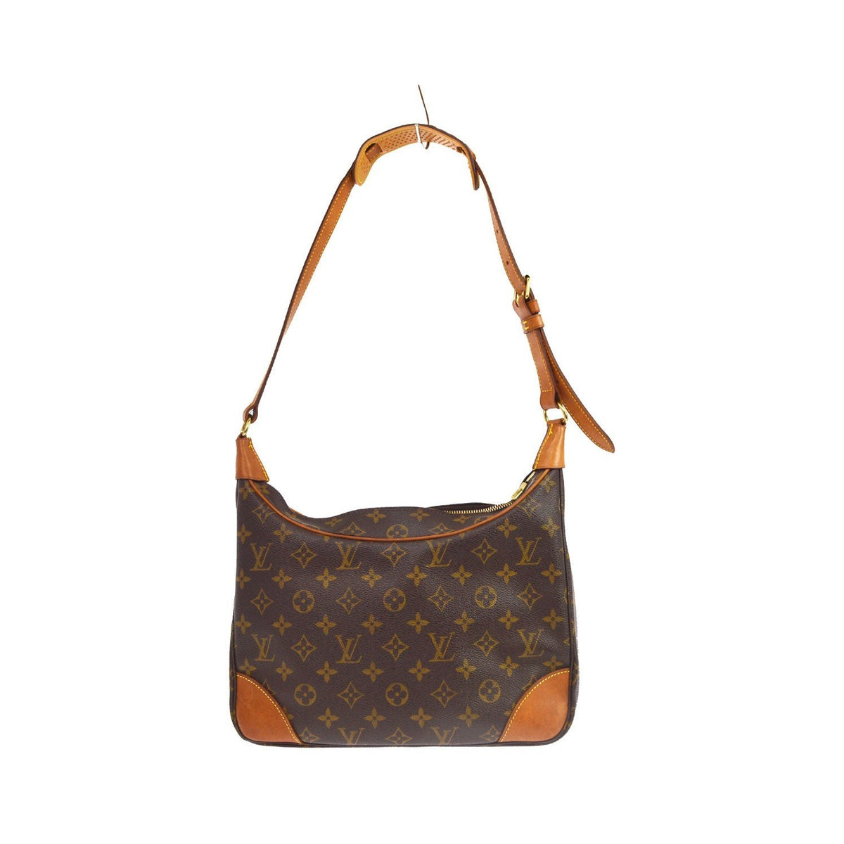 Louis Vuitton Boulogne Monogram Canvas, Brown, Canvas, Handbag