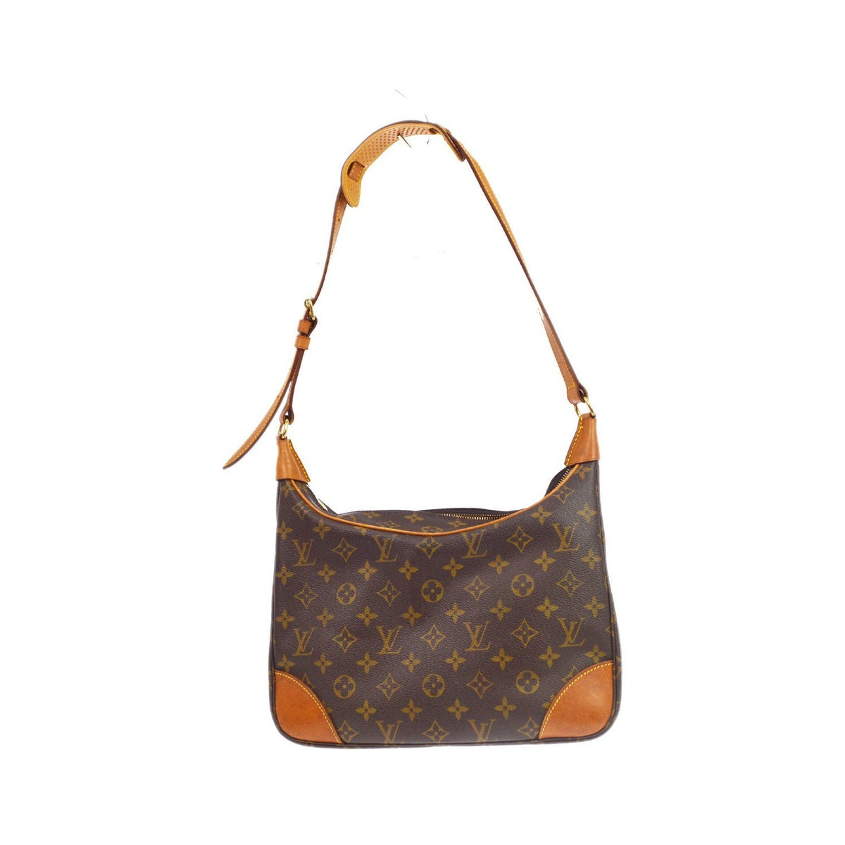 Louis Vuitton Boulogne Monogram Canvas, Brown, Canvas, Handbag