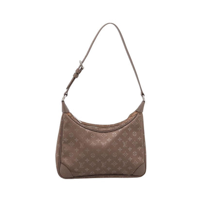 Louis Vuitton Boulogne Monogram Satin, Beige, Canvas, Handbag