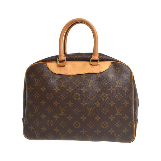Louis Vuitton Bowling Vanity Printed Tuffetage with Leather, Brown, Canvas, Handbag