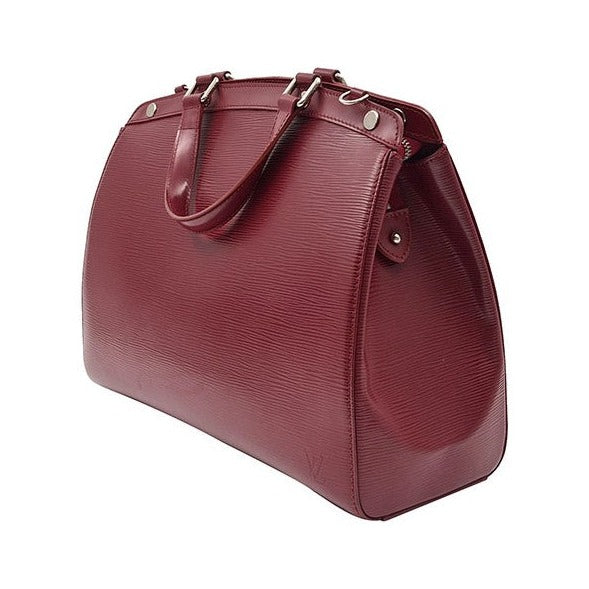 Louis Vuitton Brea Crocodile, Burgundy, Leather, Handbag