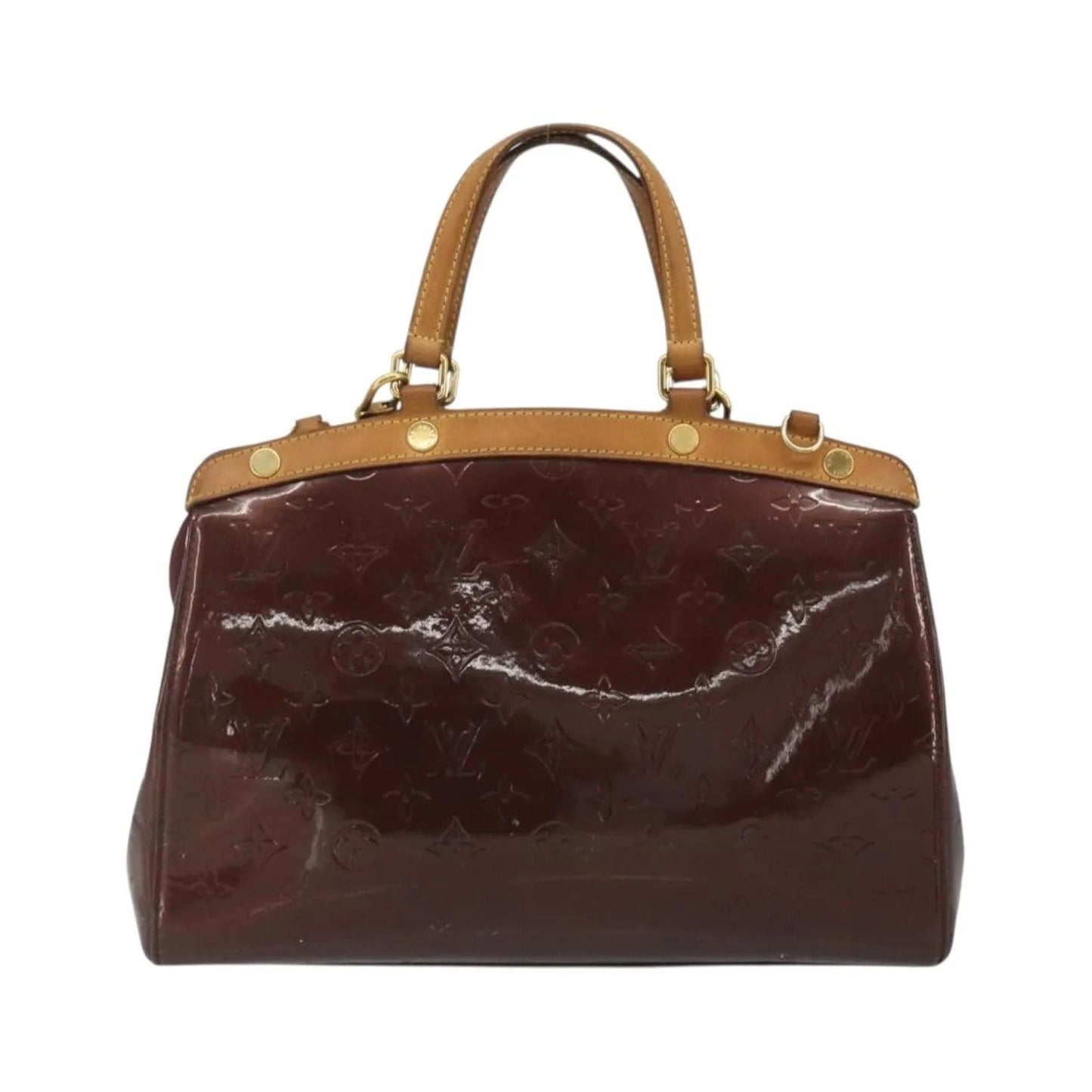 Louis Vuitton Brea Monogram Vernis, Burgundy, Patent Leather, Handbag